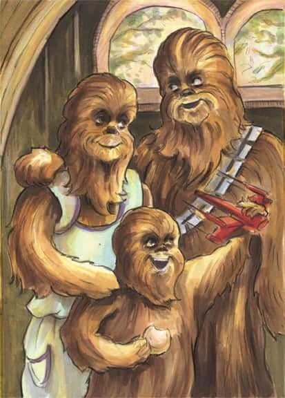 Inside the Holocron - Drawing Chewbacca and His Family