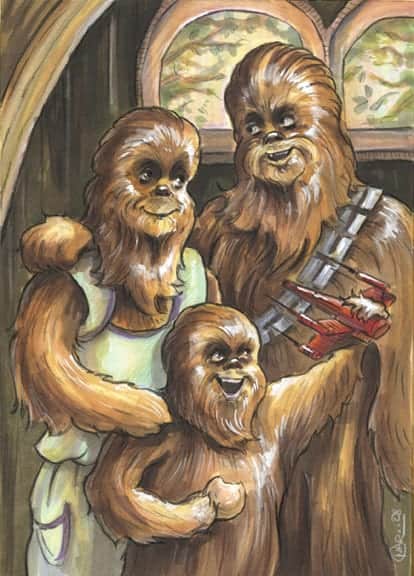 Inside the Holocron - Drawing Chewbacca and His Family