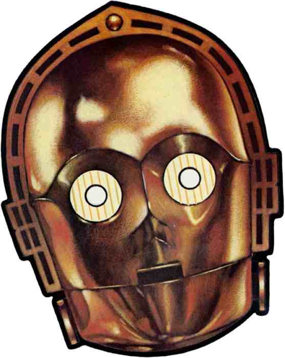 Retro Star Wars Masks - Threepio