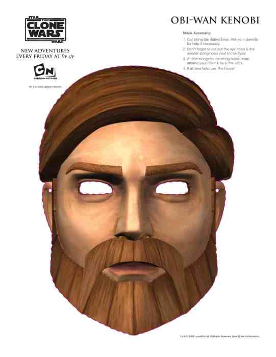 The Clone Wars - Party Masks - Obi-Wan