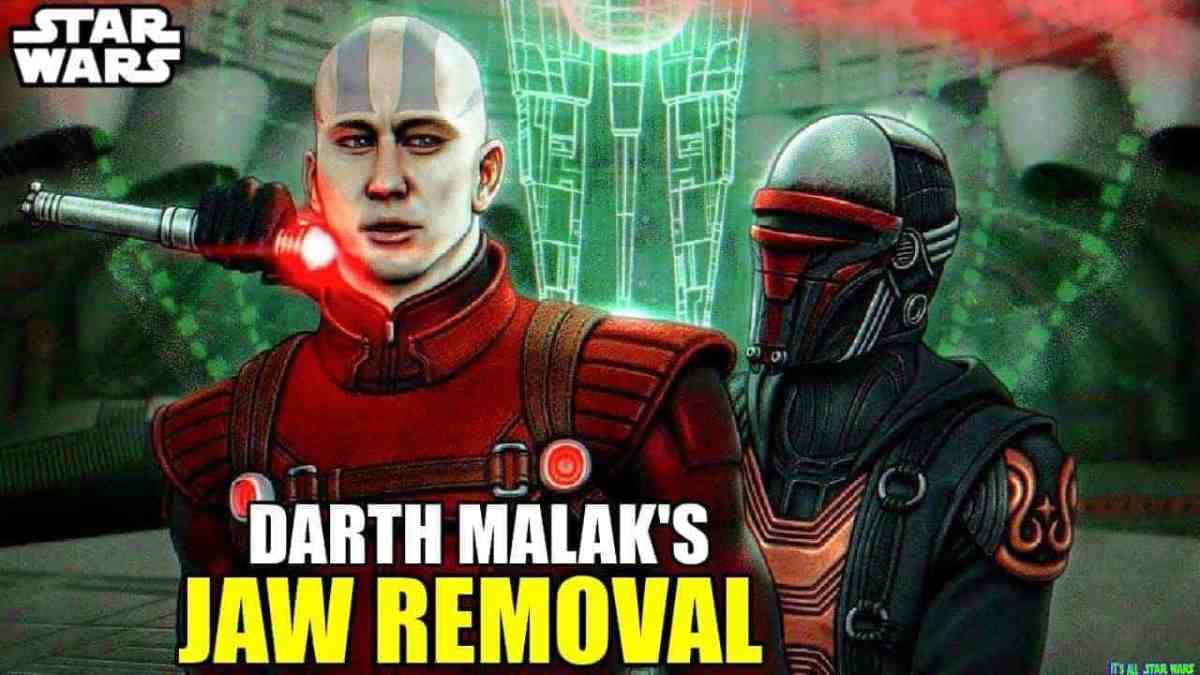 How Darth Malak Lost His Jaw & Why He Was Never The Same
